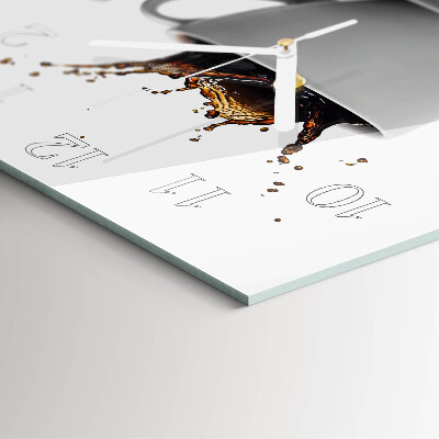 Square wall clock Coffee