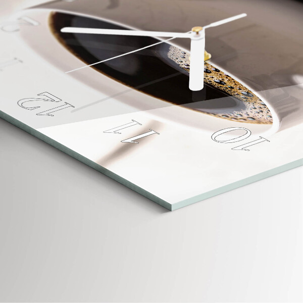 Square wall clock Coffee