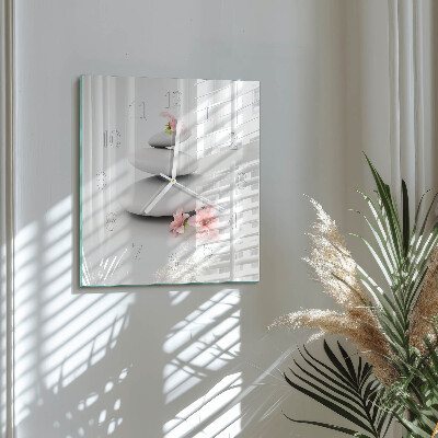 Square wall clock Stones