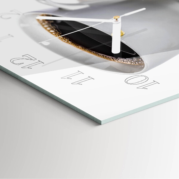 Square wall clock Coffee