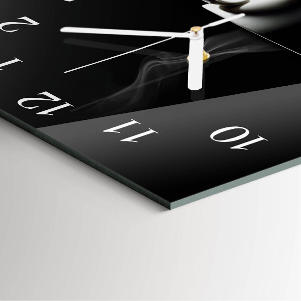 Square wall clock Cup