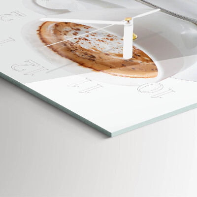 Square wall clock Coffee