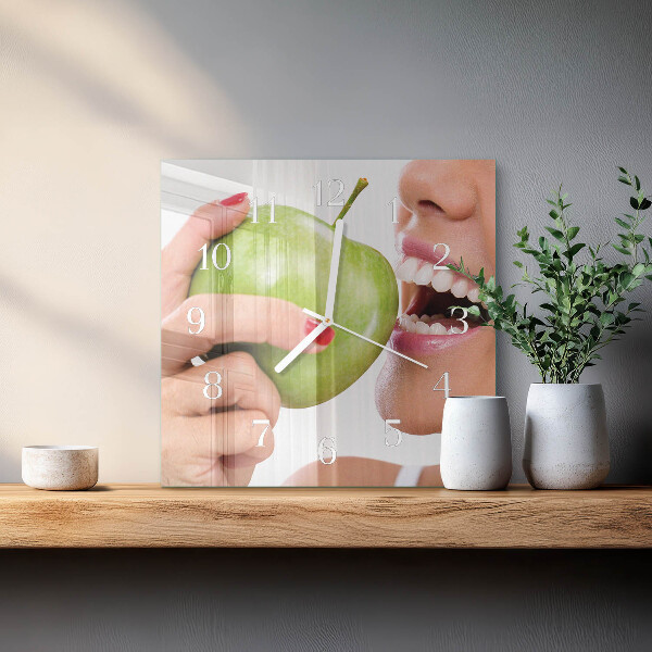 Square wall clock Apple