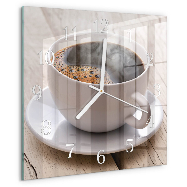 Square wall clock Coffee