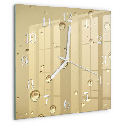 Square wall clock Drops