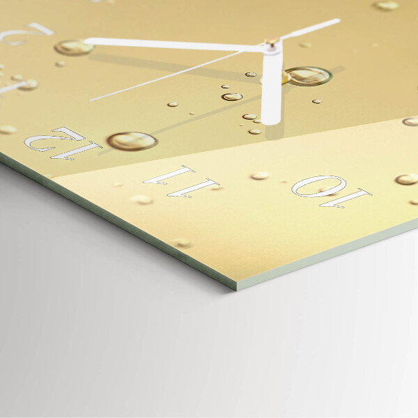 Square wall clock Drops