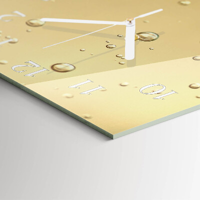 Square wall clock Drops