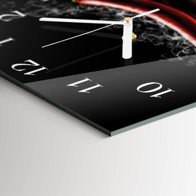 Square wall clock Chili peppers
