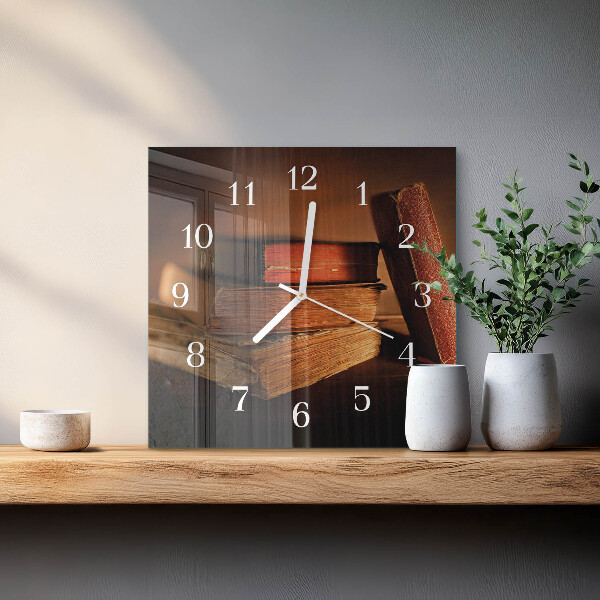 Square wall clock Book