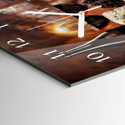 Square wall clock Wine