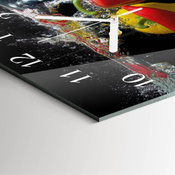 Square wall clock Pepper