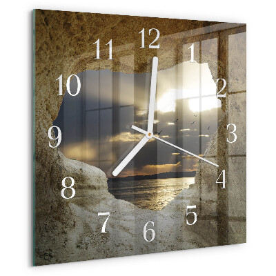Square wall clock Heart in the Rock