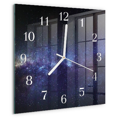 Square wall clock Galaxy