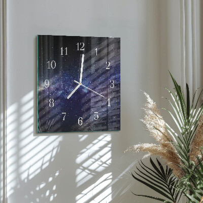Square wall clock Galaxy