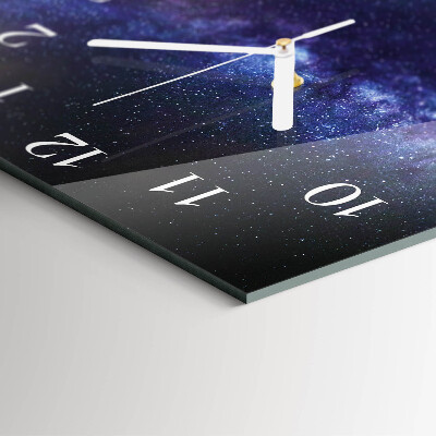 Square wall clock Galaxy