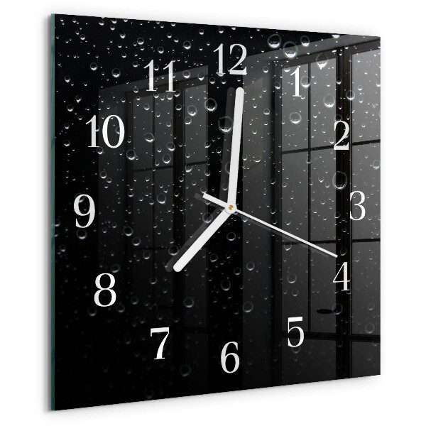 Square wall clock Drops
