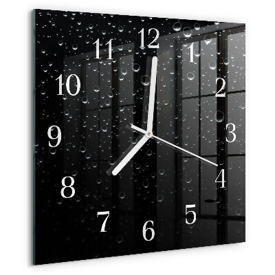 Square wall clock Drops