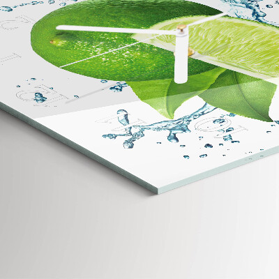 Square wall clock Calcium carbonate