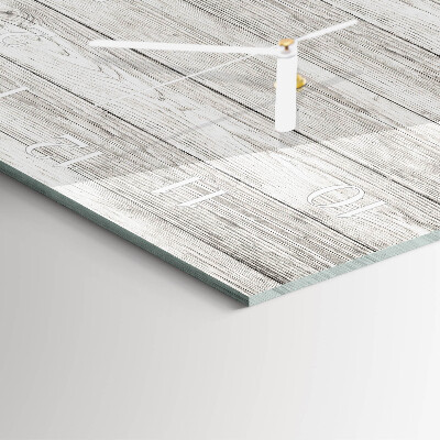 Square wall clock Gray boards