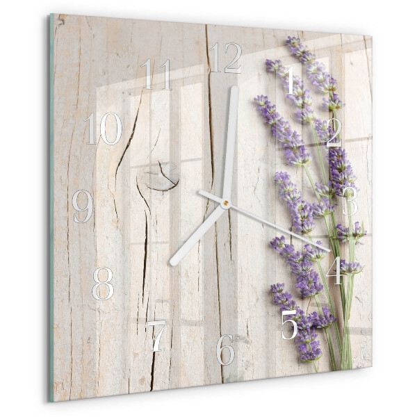 Square wall clock Lavender