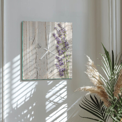 Square wall clock Lavender