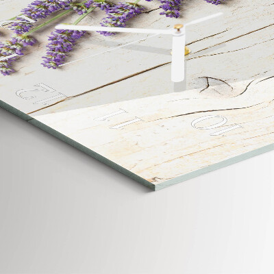 Square wall clock Lavender