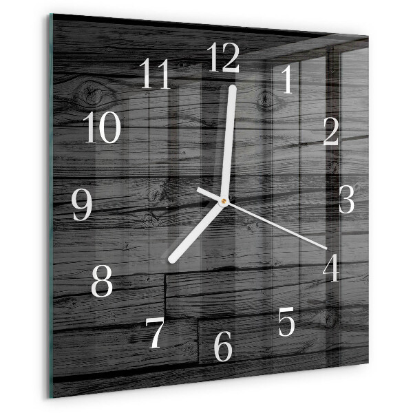 Square wall clock Wood