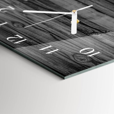 Square wall clock Wood