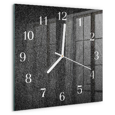 Square wall clock Wood