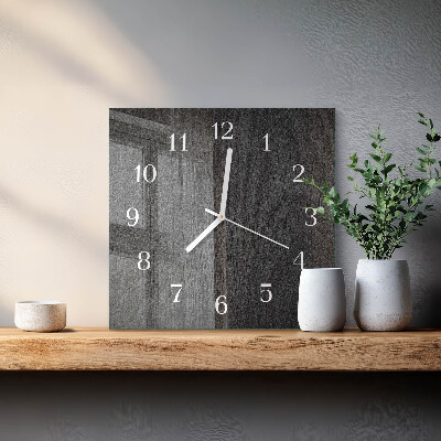 Square wall clock Wood