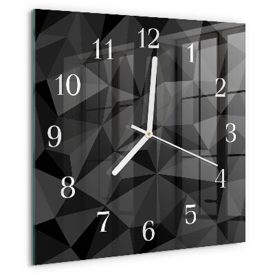 Square wall clock 3D pattern