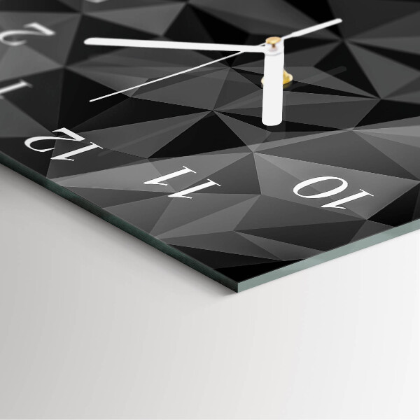 Square wall clock 3D pattern