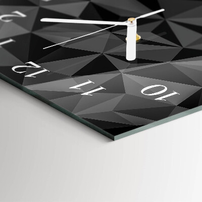 Square wall clock 3D pattern