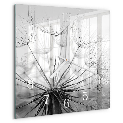 Square wall clock Dandelion