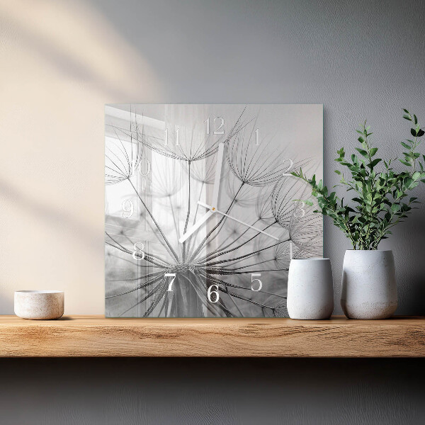 Square wall clock Dandelion