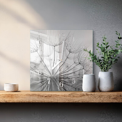 Square wall clock Dandelion