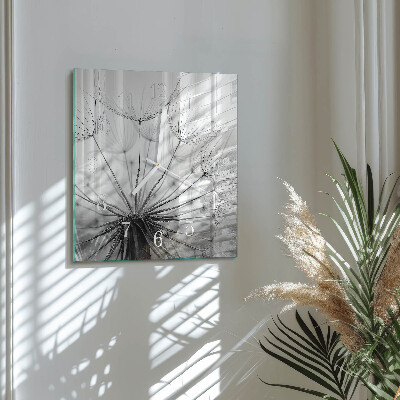 Square wall clock Dandelion