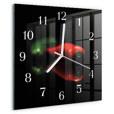 Square wall clock Pepper