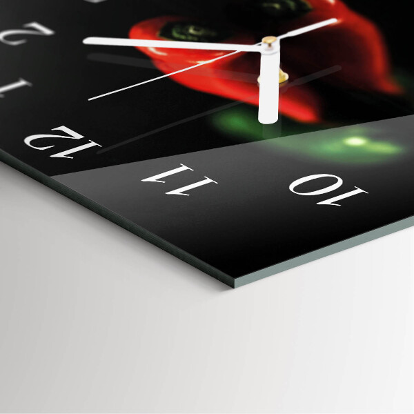 Square wall clock Pepper