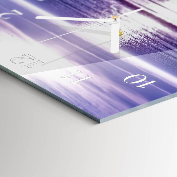 Square wall clock Sea