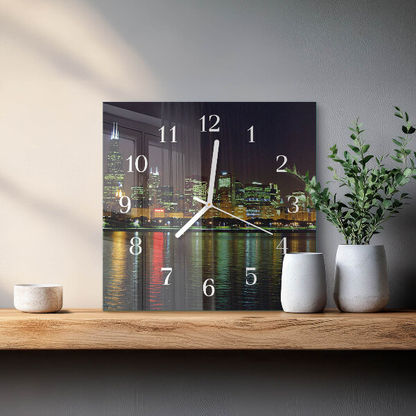 Square wall clock Horizon