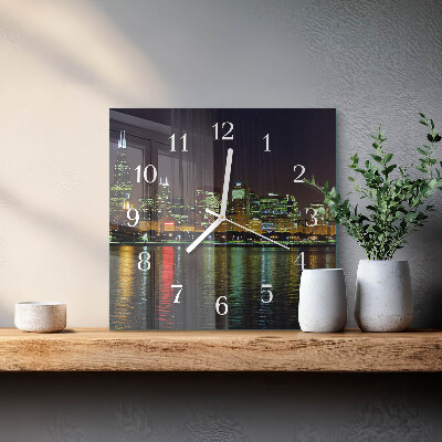Square wall clock Horizon