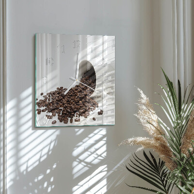 Square wall clock Cup of Coffee