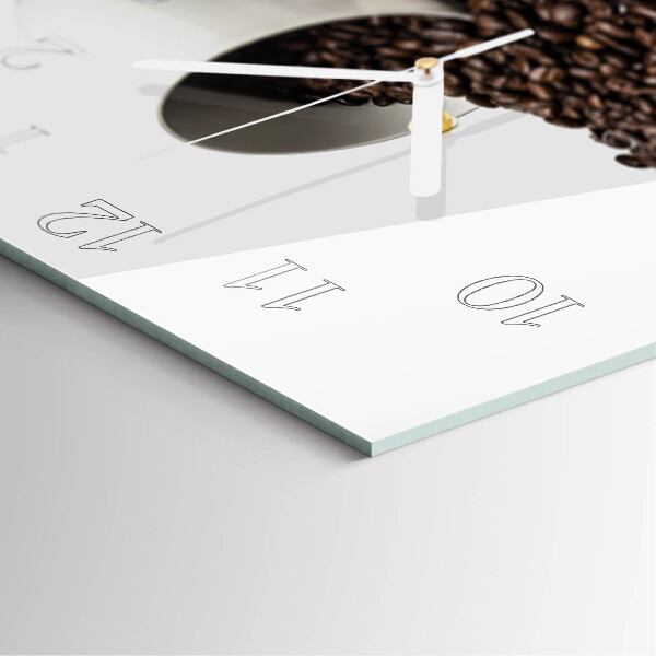 Square wall clock Cup of Coffee