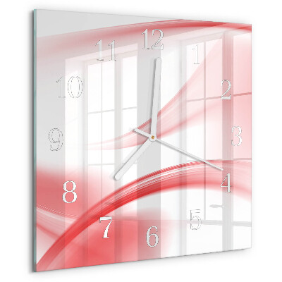 Square wall clock Abstract Art