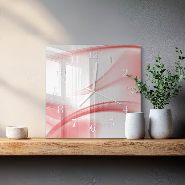 Square wall clock Abstract Art