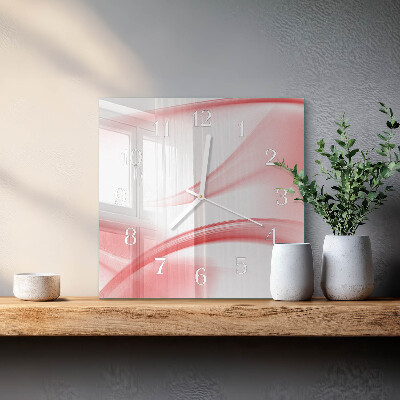 Square wall clock Abstract Art