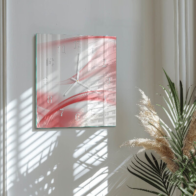 Square wall clock Abstract Art