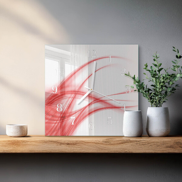 Square wall clock Abstract Art