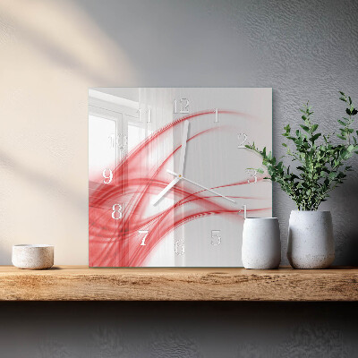 Square wall clock Abstract Art